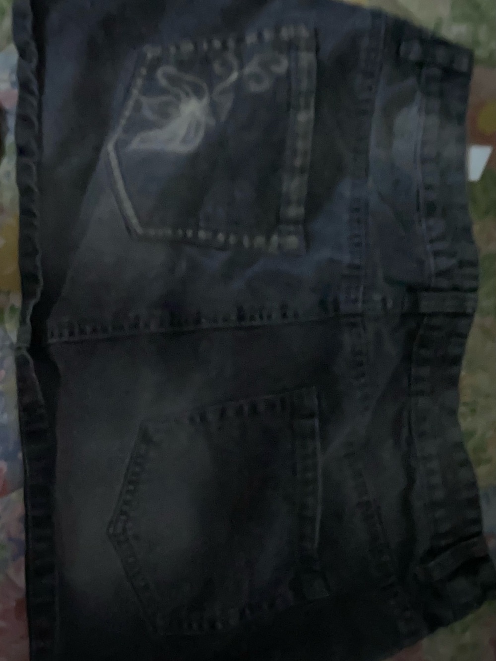 Women’s black denim skirt